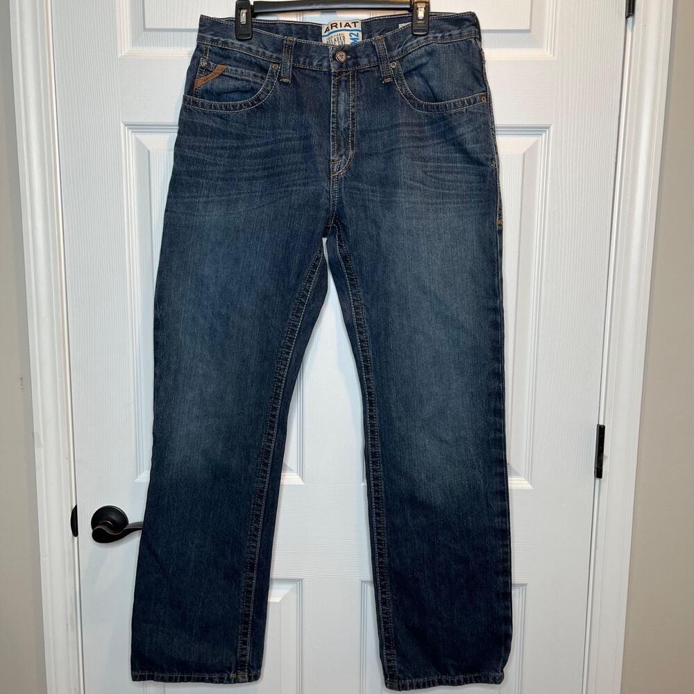 Ariat M2 Jeans Men’s 34x34 Traditional Relaxed Bootcut Thick Stitch Dark Wash